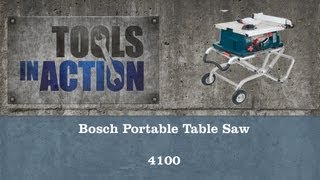 Bosch Portable Table Saw 4100  Review [upl. by Monteria744]