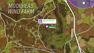 Forza Horizon 4  Moorhead Wind Farm Beauty Spot Location [upl. by Jeffery]