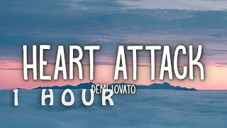 1 HOUR 🕐  Demi Lovato  Heart Attack Lyrics [upl. by Einnob]