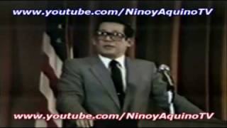 NINOY AQUINOs memorable speech 39 in Los Angeles 2151981 [upl. by Revlys]