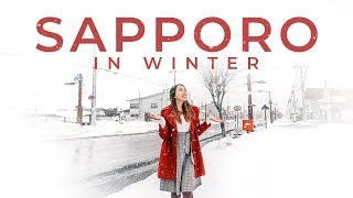 Exploring Hokkaido Fun Winter Things to Do in Sapporo Japan Vlog [upl. by Naahs]