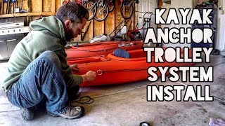 Kayak Anchor Trolley System Install [upl. by Ayama]