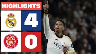 REAL MADRID 4  0 GIRONA FC  RESUMEN LALIGA EA SPORTS [upl. by Nevetse]