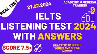 IELTS Listening Practice Test 2024 with Answers  27072024 [upl. by Bala394]