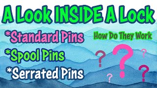 211 Locksport 101 A Look Inside A Pin Tumbler Lock How Standard Serrated amp Spools Work [upl. by Eelyk]