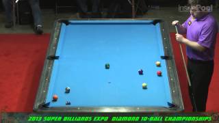 Mike Dechaine vs Earl Strickland at the 2013 Super Billiards Expo [upl. by Nalac]