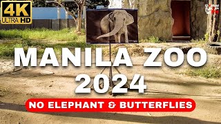 4K Same Zoo Different Vibe  Manila Zoo Walk Tour 2024 No Elephant amp Butterflies [upl. by Ayanahs607]