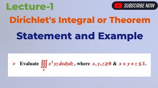 Statement of Dirichlets Integral or Dirichlets Theorem With Example [upl. by Amanda]