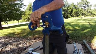 How To Adjust Leaking Water Source Frost Proof Yard Hydrant Packing Nut [upl. by Dnalevets]