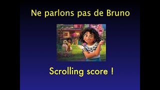 Ne parlons pas de Bruno  Partition défilante   Scrolling Score [upl. by Nireil4]