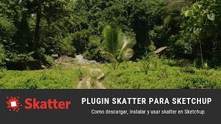 Como utilizar SKATTER en Sketchup [upl. by Clary]