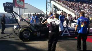 NHRA Top Fuel Dragster Starting Up [upl. by Anahtor757]