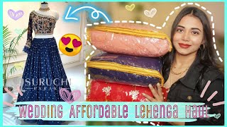 Josh India ✨Designer Lehenga✨ Haul  Affordable Trendy Lehengas 2020 Collection [upl. by Adnertal]