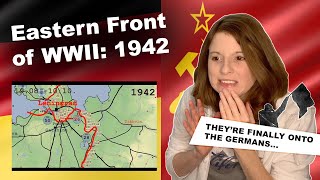 American Reacts to Eastern Front of WWII animated 1942 [upl. by Soilisav516]