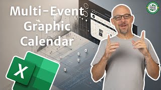 Convert a List of Events into a Graphical Calendar in Excel [upl. by Raasch]