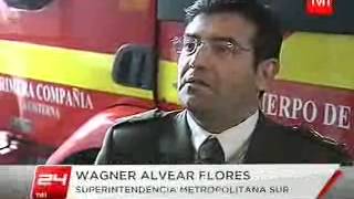 Reportaje Dia del Bombero 2012 TVN [upl. by Ingaberg836]