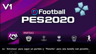 eFootball PES 2020 para PPSSPP Totalmente Actualizado [upl. by Eeldivad]