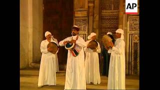 EGYPT CAIRO WHIRLING DERVISH DANCE IS A HIT WITH TOURISTS 1 [upl. by Krakow883]