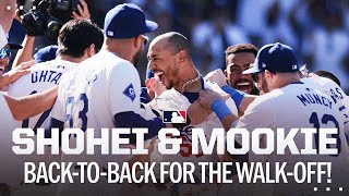 CRAZY DODGERS WALKOFF Shohei Ohtani amp Mookie Betts HIT BACKTOBACK HOME RUNS to walk it off [upl. by Anatak159]