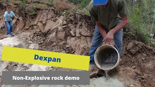 Dexpan  Does it work Nonexplosive rock demolition [upl. by Aimaj]