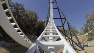 Full Throttle Front Seat HD POV  Six Flags Magic Mountain [upl. by Rochkind]