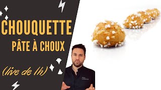 Cours de pâtisserie en direct  pâte à choux  chouquettes [upl. by Eerdna]