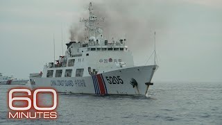 China rams Philippine ship while 60 Minutes on board South China Sea tensions could draw US in [upl. by Laet]