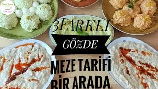 3 FARKLI MEZE ÇEŞİDİ MÜTEBBEL TARİFİHAVUÇ TARATORHAVUÇ YOĞURTLAMASIGİRİT MEZE [upl. by Aubree]