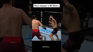 Worst Stoppage In UFC History 😱 [upl. by Eceirtal]