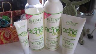 Alba Botanica Acnedote Products Review [upl. by Ebert]