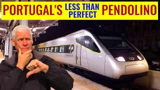 DISAPPOINTED Portugals Tilting Pendolino Train First class review [upl. by Blayze212]