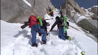 Adamello  Sci Alpinismo  Passo del Tonale  Passo Presena  Rifugio Lobbia [upl. by Nylareg11]