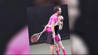 Kaley Cuoco Shows Off New Tattoo At Tennis Match With Ryan Sweeting  Splash News TV [upl. by Tsirhc321]