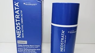 Neostrata Triple Firming Neck Cream with MicroDiPeptide 💙💙💙💙💙 [upl. by Einra422]