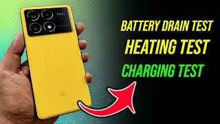 Poco X6 Pro 5G  Battery Charging amp Drain test  Gaming Benchmark  Review in Hindi [upl. by Ardiedak9]