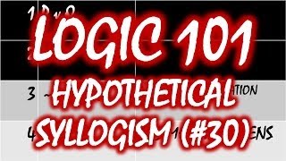 Logic 101 30 Hypothetical Syllogism [upl. by Rudwik]