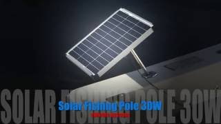 Solar Fishing Pole 30W 12VDC Battery Charger By e Marine Systems [upl. by Heller]