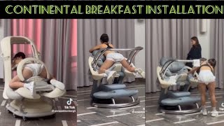 Installing the CONTINENTAL BREAKFAST sculpture chair of Anna Uddenberg continentalbreakfast [upl. by Alfred55]