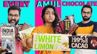 We Tried EVERY Amul CHOCOLATE 😱  MUST WATCH Before You Try Any 😨 WORST CHOCOLATE EXPERIENCE 🤢🤮 [upl. by Treve]