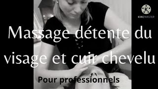 massage relaxant du visage et cuir chevelu professionnel [upl. by Tressia]