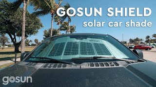 Solar Powered Car Shade The Gosun Shield [upl. by Trace]