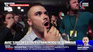 Présidentielle la stupéfaction du camp Zemmour proche des 7 au premier tour [upl. by Alamap]