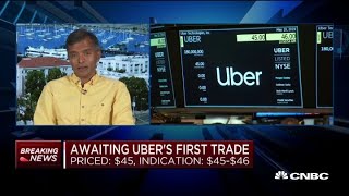 Dean of Valuation Aswath Damodaran Im not as optimistic on Uber as the market [upl. by Ahseikram]