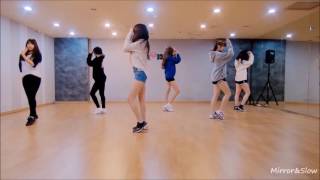 Mirrored and Slow 75 GFRIEND  Rough Dance Practice [upl. by Htaek]