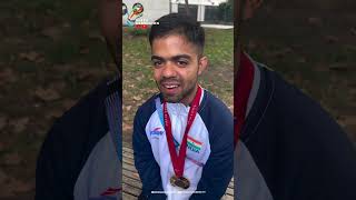 Javelin thrower Navdeep Singh interview gold mirzabadmintontv mbtv javelinthrow [upl. by Lehcem601]