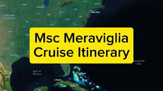 Msc Meraviglia Cruise Itinerary East Caribbean Sea October 6 2024 from New York [upl. by Ateuqal]