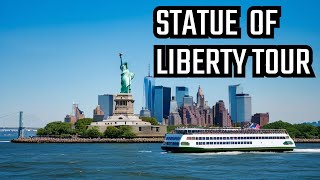 Famous statue of liberty and the Staten Island ferry New York City [upl. by Einaeg]