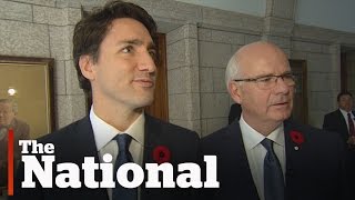 Behindthescenes of Justin Trudeaus first day as Prime Minister [upl. by Vacla]