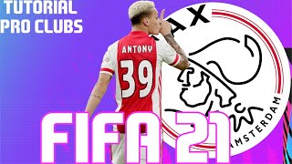 FIFA 21  TUTORIAL FACE I Antony Ajax Pro Clubs [upl. by Nus]