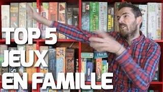 TOP 5 JEUX DE SOCIETE EN FAMILLE [upl. by Furey]